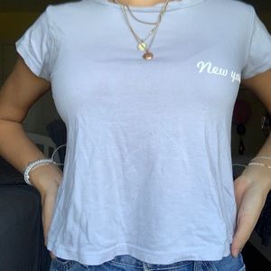 new york crop top